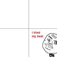I tried my best
