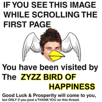 You have been visited by the X of Happiness