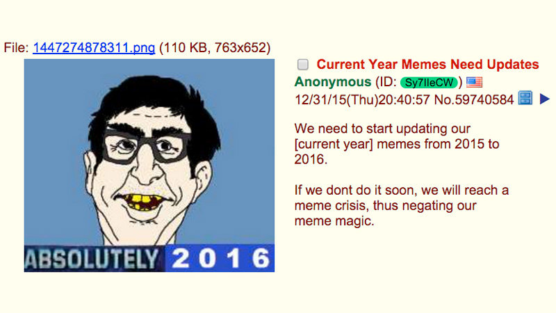 Come On People, It's [Current Year]