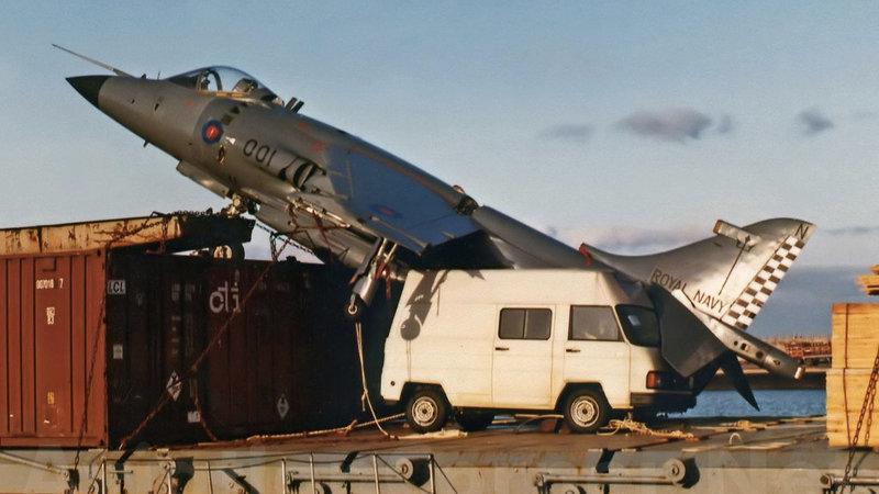 When Harrier Met Container Ship