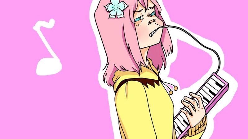 Playing Melodica While Following Cosplayers