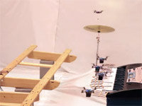 Quadrotors Perform James Bond Theme