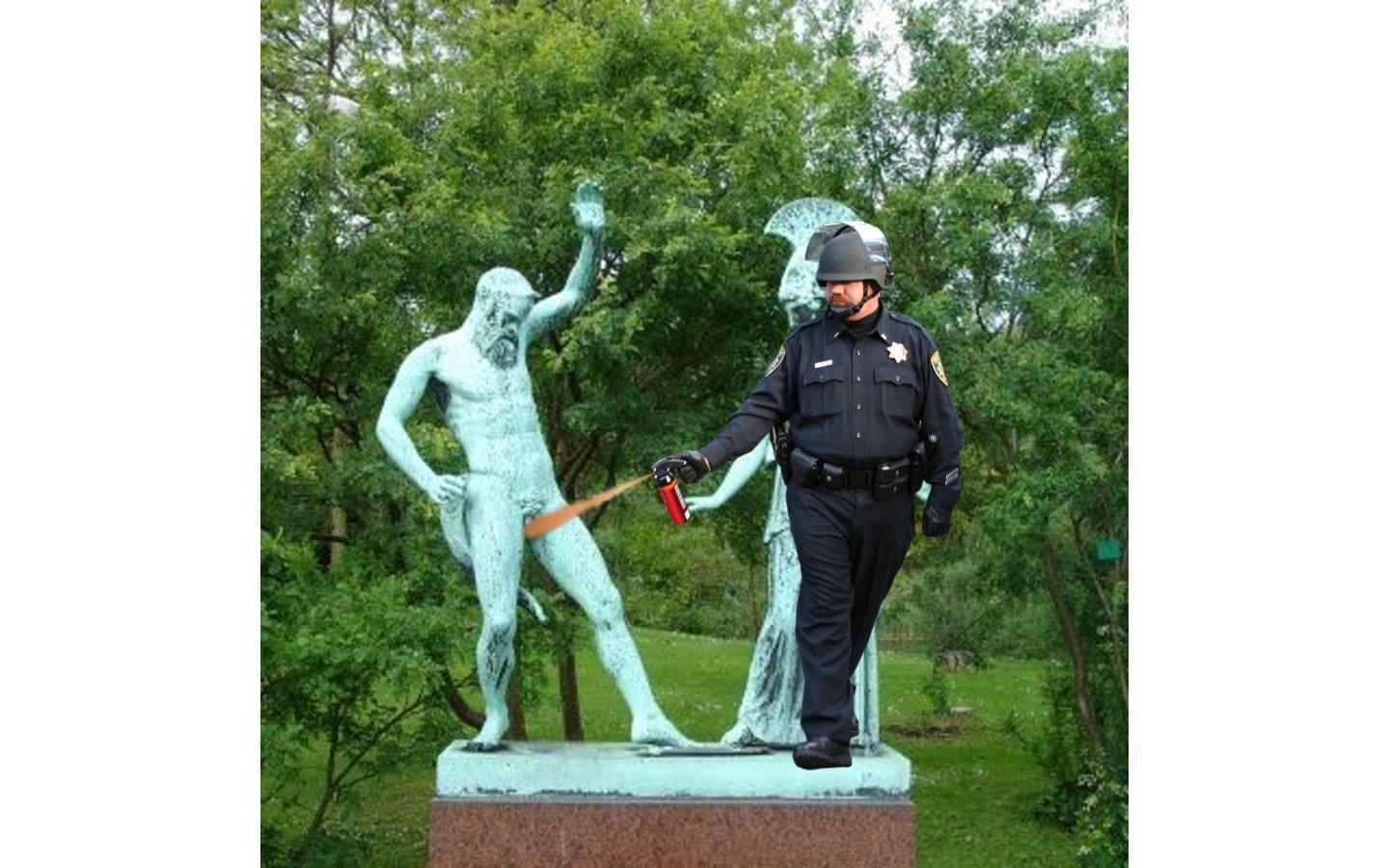 [Image 204903] Casually Pepper Spray Everything Cop Know Your Meme