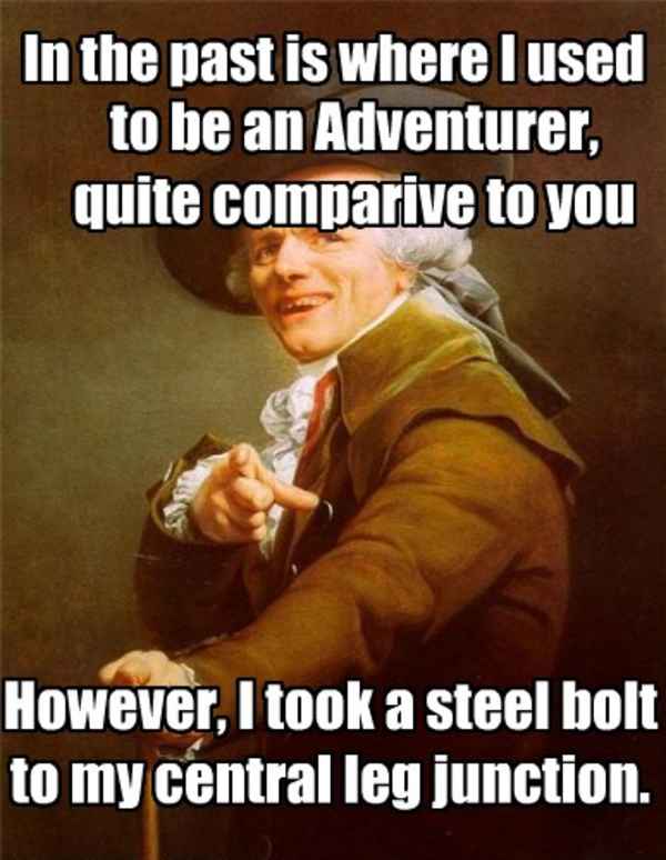 [Image 218760] I Took an Arrow in the Knee Know Your Meme