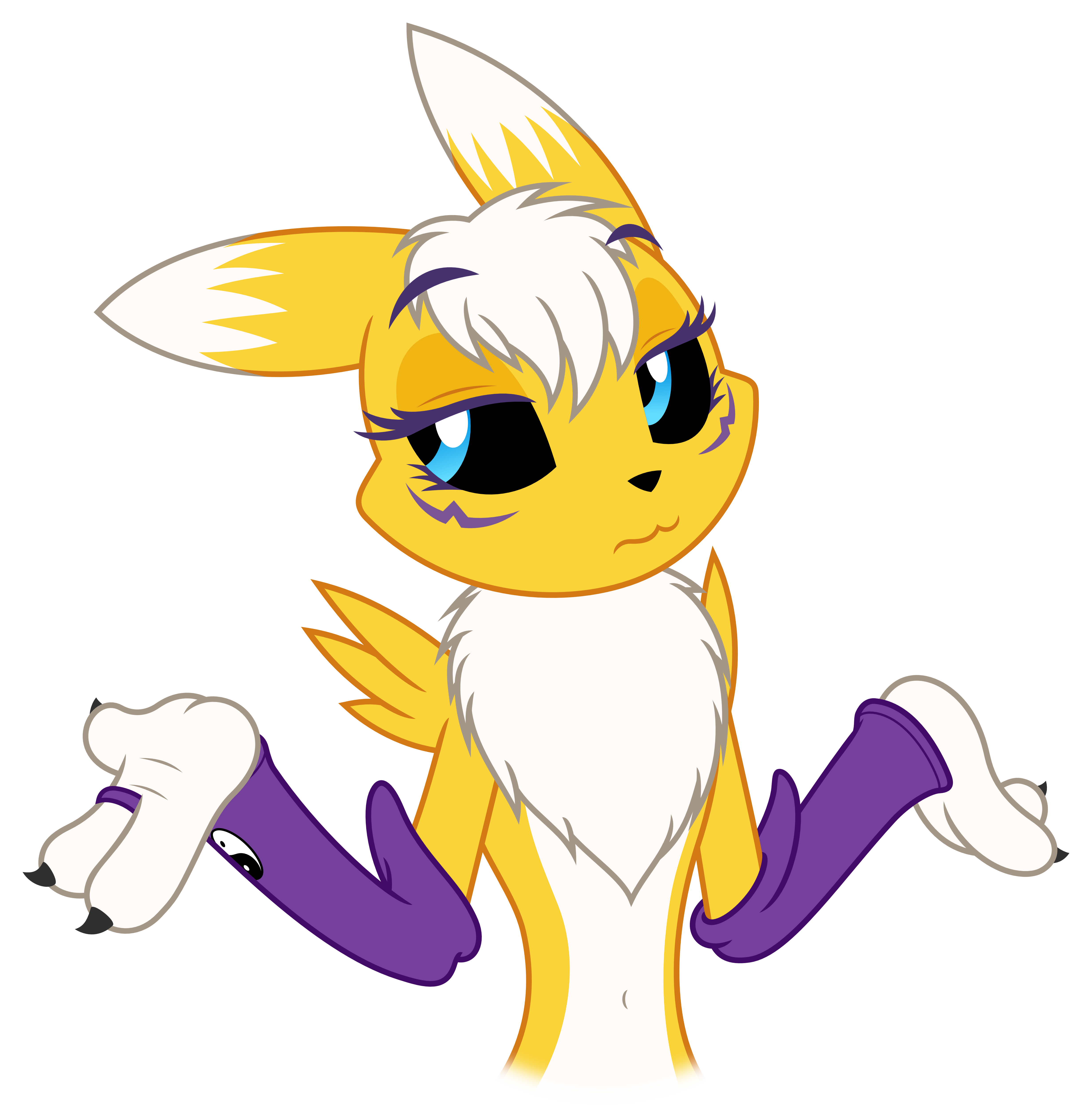 "Renamon Shrug" by ZuTheSkunk | Renamon | Know Your Meme