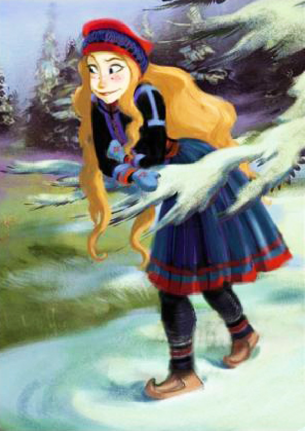 Frozen original Disney sketch of Sámi character who was dropped