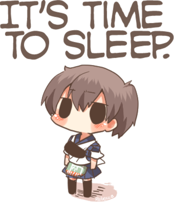 It's Time to Sleep Kancolle Sleep / Kagaposting Know Your Meme
