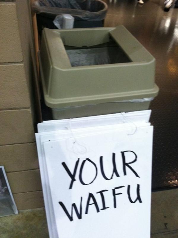 Your waifu belongs in the trash Your Waifu Is Shit