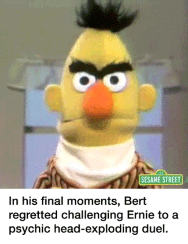 exploding heads. Bertstrips Know Your Meme