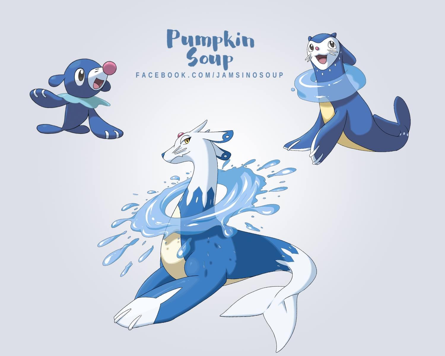 Fan evolution Line: Popplio | Fakemon | Know Your Meme