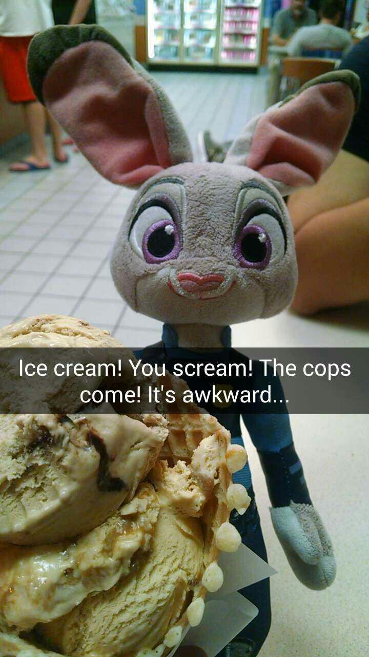 ZPD Blue Bunny Ice cream!!! Zootopia Know Your Meme