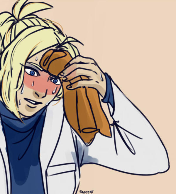 Sweating Towel Mercy Sweating Towel Guy Know Your Meme