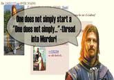 One Does Not Simply Walk into Mordor