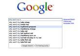 Google Search Box Suggestions