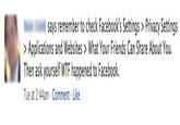 Facebook Privacy Setting Instructions