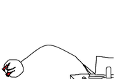 Long Neck Reaction Guy