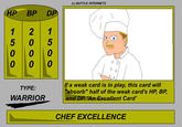 Chef Excellence ('An Excellent X')