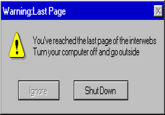 The Last Page of the Internet