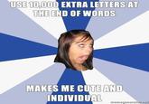 Annoying Facebook Girl