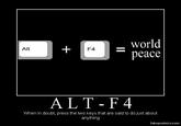 Alt + F4