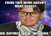 Hipster Charlie Sheen