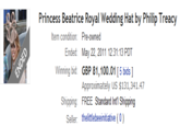 Princess Beatrice Royal Wedding Hat