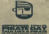Talk Like A Pirate Day