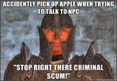 Stop Right There, Criminal Scum
