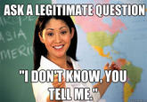 Unhelpful High School Teacher