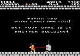 But Our Princess is in Another Castle!
