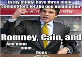 Rick Perry's Debate Gaffe