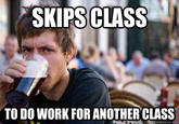 Lazy College Senior