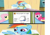 Rainbow Dash Reads a(n) X Book
