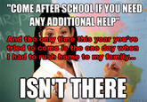 Unhelpful High School Teacher