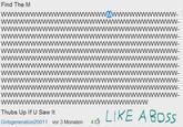 Find the (Letter/Word/Number) Thumbs up if you found it