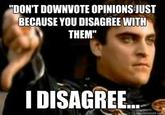 Downvoting Roman / Commodus Thumbsdown