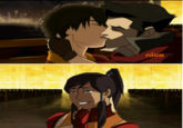 Crying Bolin / Kissing Korra