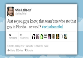 Actual Cannibal Shia LaBeouf