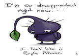 I feel just like a purple pikmin.