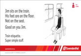 Queensland Rail Etiquette Posters
