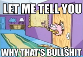 Let me tell you why that's bullshit