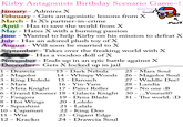 Birthday Scenario Game