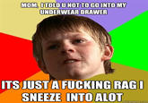 Angry School Boy