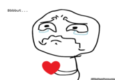 Sad broken heart