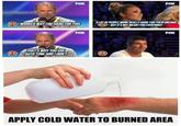 Apply Cold Water To That Burn