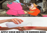 Apply Cold Water To That Burn