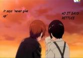Lettuce / It Says "Never Give Up"