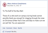 University Compliment Facebook Pages