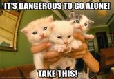 It's Dangerous to Go Alone! Take This