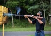 Obama Skeet Shooting Photo